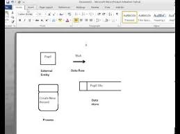 How To Creat A Dfd In Word Youtube