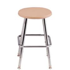 French bar stool dark oak wood cross band antique metal back 66 cm seat height. Millennium Series Student Stool 2118a Schoolfurniture4less Com