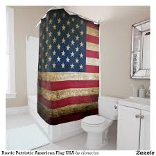 Rustic Patriotic American Flag Usa Shower Curtain Zazzle Com Shower Curtain Curtains Fabric Shower Curtains