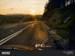 Tagged with sunset, roadtrip, chill, and indie. Car Travel Sunset Image Photo Free Trial Bigstock
