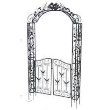 Porte Portail De Jardin Arche A Rosier Plante Grimpante Pergola Tonnelle Tour De Porte Portillon De Potager En Fer 265cm L Heritie Portail Jardin Pergola Arche