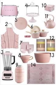 pink kitchen decor