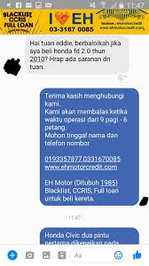 Jelas kot apa yang saya terangkan. Eddie Soh Blog Kereta Eh Motor Credit