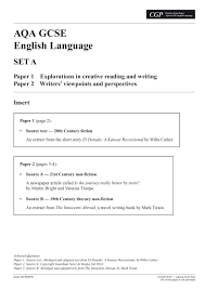 Link to exam paper (aqa english language paper 1, question 5). Gcse English Language Aqa Practice Papers For The Grade 9 1 Course Cgp Books
