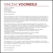 Voorbeeld Sollicitatiebrief Stagiair Studiepuntenboekhoudkundige Livecareer
