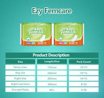 Ezy Femcare Toallas Sanitarias fabricante,Ezy Femcare ...