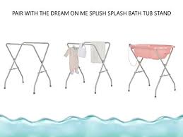 Their legs straddle the raised surface in the center of the tub to help prevent them from sliding. Amazon Com Dream On Me Splish Splash Extra Large 2 Position Baby Bath Tub Baby