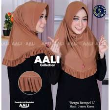 Promo Aali Collection Jilbab Rempel Jersy Korea Diskon 23% Di Seller  Immortal Store