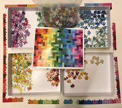 This puzzle has been completed. Decided I Quite Liked The Mental Torture Of The Last Lego Jigsaw I Was Gifted So I Bought Myself Another One To Get Annoyed At Nailed Finding All The Side Pieces So