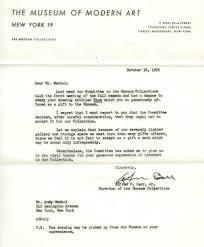 10 Rejection Letters Sent To Very Successful People Warhol Rejection Andy Warhol