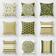 Olive Green Pillow Covers Dark Green Throw Pillow Case Etsy Green Pillow Covers Green Throw Pillows Olive Green Pillow
