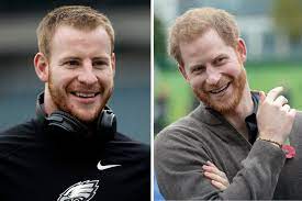 Eugene yon chung (born june 14, 1969) is a former american football offensive tackle who played in the national football league from 1992 to 1997. Carson Wentz Prince Harry Look Like Long Lost Brothers Fanbuzz