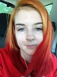 Remove the dye with hot water and baking soda. Orange With Red Dip Dye Hair Timeline