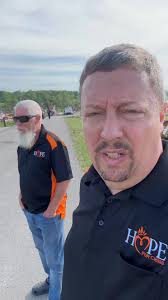 Dan Beasley in London KY carrying his cross. Reminding people that God  cares, regardless how dark things seem. #hopeforcrisis