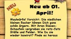 April nehmen manche menschen zum anlass, freunden und kollegen streiche zu in den vergangenen jahren ist er ein wenig in vergessenheit geraten, aber es gibt ihn noch: Maulwurfe Bei Farmerama
