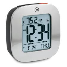 Time spent in bed is based on when your phone remained motionless in a dark room. Compact Alarm Clock With Temperature And Date Marathon Watch North America