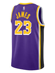 Be the first to review the lebron james lakers icon edition. Los Angeles Lakers Lebron James 2018 19 Statement Edition Swingman Jer Team La Store