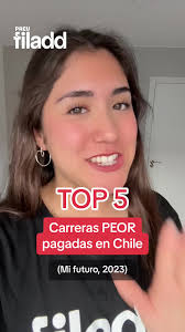 Las 5 carreras peor pagadas en Chile