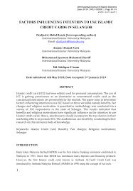 We did not find results for: Pdf Factors Influencing Intention To Use Islamic Credit Cards In Selangor