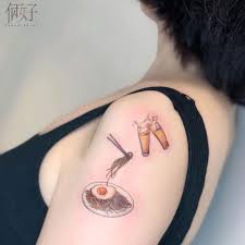 Check out our design noodle tattoo selection for the very best in unique or custom, handmade pieces from our shops. 43 Mouth Watering Food Tattoos That Will Make You Hungry