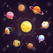 Funny Cartoon Creative Yummy Solar System Fast Food Planets Royalty Free Cliparts Vectors And Stock Illustration Image 127720572 Why do they all gain those extra pounds at the exact same time of the year? globe cartoon 2 of 19. funny cartoon creative yummy solar system fast food planets