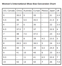 womens international shoe size conversion the barn family