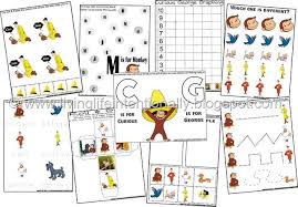 Curious George Free Printables Curious George Free Homeschool Printables Curious George Printables