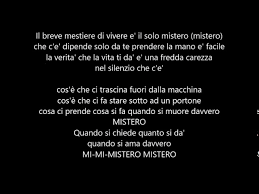 Другие песни исполнителя enrico ruggeri. Enrico Ruggeri Mistero Testo Youtube