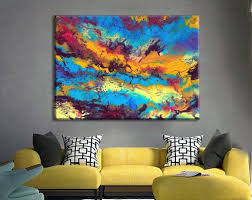 Large abstract canvas wall art hand painted modern contemporary artwork acrylic painting framed 72×24 inch overall size: Highway Office Wall Art Livingroom Art Metal Print Volcano Road Wall Art Acrylic Print Metal Canvas Canvas Print Gallery Wrap Prints Art Collectibles Delage Com Br