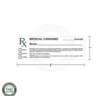Washington State Medical Label Rx Design, 3" x 1" (Qty 5,500 Labels)