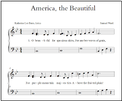 America The Beautiful A Song Of Thanksgiving