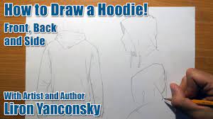 And let me know if you have any questions regarding how to draw a hoodie, or in general. How To Draw A Hoodie Back And Side View Youtube