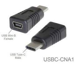 5 pin mini usb charger charging cable a to b lead for camera satnav tomtom mp3. Usb Typ C Stecker Auf Usb Mini B 5 Pin Female Usb 2 0 Adapter Usbc Cna1 Ebay