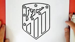 Escudo Atletico De Madrid Para Colorear