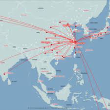 If you travel with an airplane (which has average speed of 560 miles) from china to united states, it takes 12.95 hours to arrive. Air China Route Map Europe