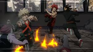 The unforeseen simulation joint was idealized by the pro hero and teacher thirteen as a way to train students on how to act through disaster situations.1. Katsuki Bakugo Eijiro Kirishima Vs Villains My Hero Academia Wiki Fandom