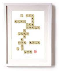 V Day Card Cards For Boyfriend Scrabble Tile Crafts Valentine Print