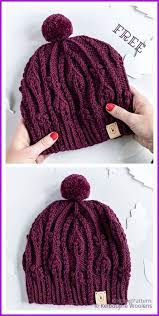 Tutorial Knit November Cable Hat Free Knitting Pattern Knitting Pattern In 2021 Knitting Patterns Free Hats Beanie Knitting Patterns Free Ladies Knitting Patterns