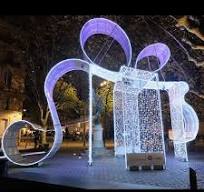 Outdoor Holiday Decoration Large 3D Arch Metal Frame LED ...