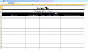 action plan template word