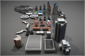 Buildings Pack Low Poly 3d Models Building My Building