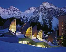 tschuggen bergoase by mario botta roof design architecture modern materials