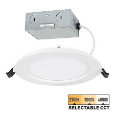 Check spelling or type a new query. 4 Led Recessed Downlight Remote Junction Box Selectable Color Temperature 50 Watt Equivalent Dimmable 600 Lumens Super Bright Leds