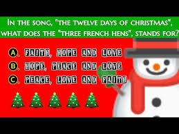 Dec 01, 2019 · as sung in the christmas song, popularised by nat king cole. Christmas Trivia Quiz Multiple Choice And True False Questions With Answers Youtube