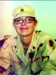 On Feb. 9, 2005, Sgt. Jessica Housby, 23, of Rock Island, Illinois, was  killed in action when the vehicle she was travelling in struck an  improvised explosive device