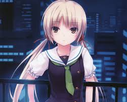 Not only that, she is also one the most praised female characters in the world of anime overall. Blonde Hair Brown Eyes Building City Coffee Kizoku Long Hair Miyagawa Miyako Night Rooftop Root Nuko School Uniform Tie Twintails Worlds And World S End Konachan Com Konachan Com Anime Wallpapers