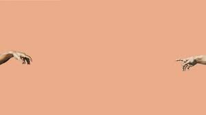 Pink Aesthetic Desktop Wallpaper Adam And God Fingers Trendy Backgrounds Peach Aesthetic Desktop Wallpaper Desktop Wallpaper Art Cute Desktop Wallpaper