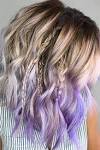 Medium Blonde And Purple Hair