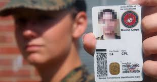 Army real military id card. Deers Marine Corps Community