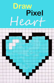 Learn How To Draw A Blue Heart With Pixels Easy Step By Step Art Tutorial Bead Pattern Pixelart Heart Drawi Pixel Art Tutorial Easy Pixel Art Pixel Art